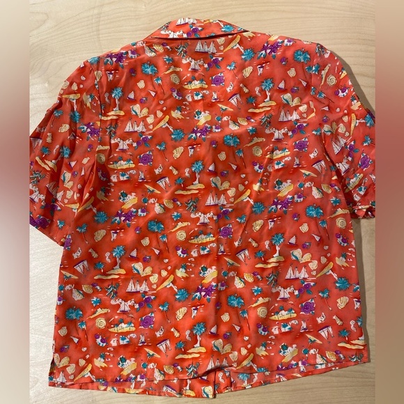 Vintage Ann May Silk Button Up Shirt Small (JR) - Picture 10 of 11